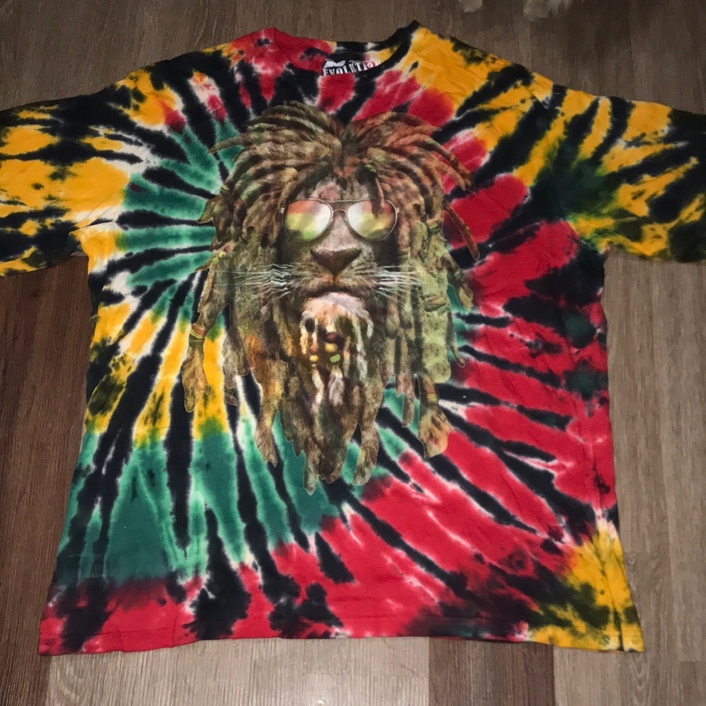 Men’s Tie-Dyed Rasta Tee